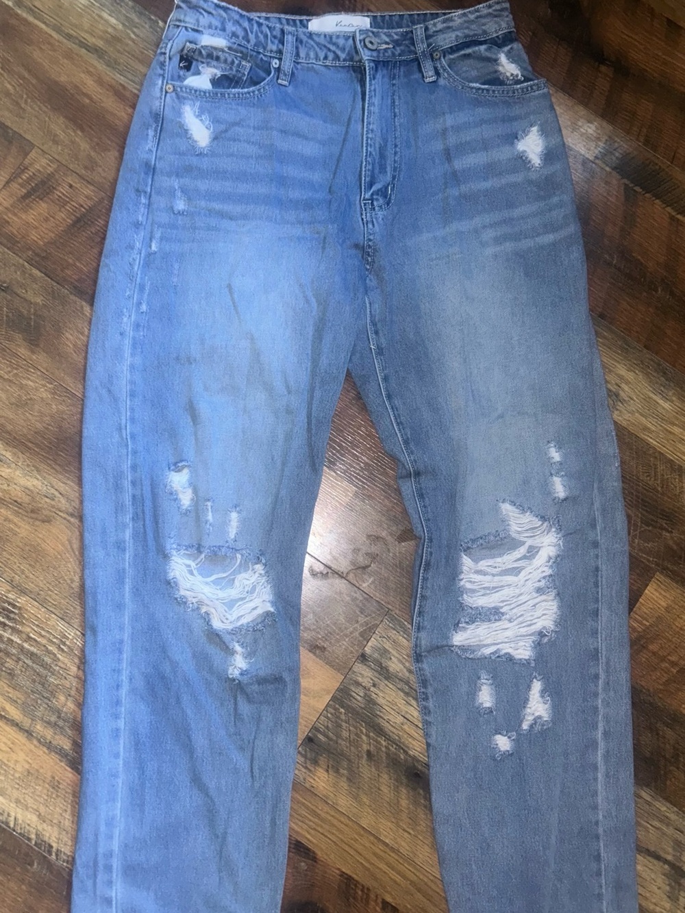 Light Blue Distressed Men's Jeans